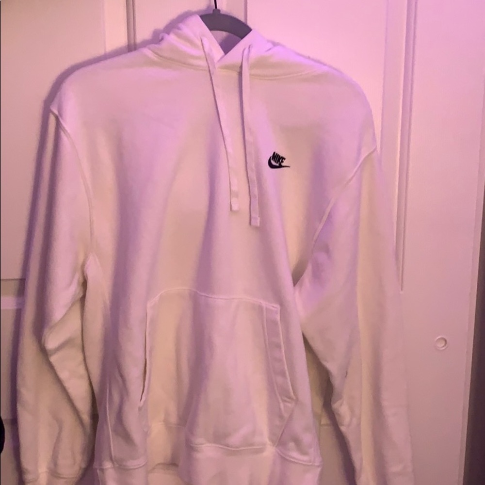 WHITE NIKE HOODIE